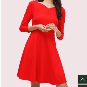 Kate Spade: ponte fit-and-flare dress